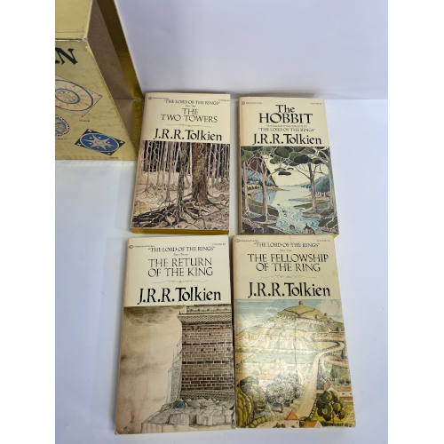 Lord of the Rings Gold Boxset by J.R.R. Tolkien - Vintage Paperbacks - The online Hobbit and Lord of the Rings, 4 Volumes