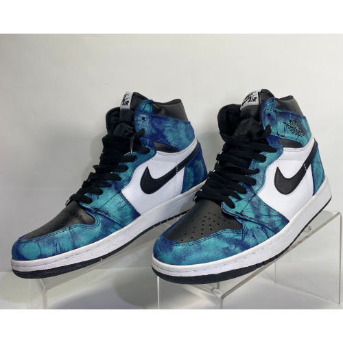 Air Jordan 1 Retro High Tie Dye Sneakers Size US Women 9.5 Men s 8.5